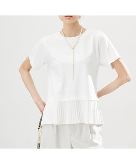 【組曲/KUMIKYOKU】のクールプレーティング天竺プリーツ カットソー 人気、トレンドファッション・服の通販 founy(ファニー) ファッション Fashion レディースファッション WOMEN トップス・カットソー Tops/Tshirt シャツ/ブラウス Shirts/Blouses ロング / Tシャツ T-Shirts カットソー Cut and Sewn 春 Spring カットソー Cut And Sew シンプル Simple ジャージー Jersey ドッキング Docking パール Pearl フェミニン Feminine プリーツ Pleats S/S・春夏 Ss・Spring/Summer 夏 Summer |ID:prp329100004466565
