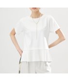 【組曲/KUMIKYOKU】のクールプレーティング天竺プリーツ カットソー 人気、トレンドファッション・服の通販 founy(ファニー) ファッション Fashion レディースファッション WOMEN トップス・カットソー Tops/Tshirt シャツ/ブラウス Shirts/Blouses ロング / Tシャツ T-Shirts カットソー Cut and Sewn 春 Spring カットソー Cut And Sew シンプル Simple ジャージー Jersey ドッキング Docking パール Pearl フェミニン Feminine プリーツ Pleats S/S・春夏 Ss・Spring/Summer 夏 Summer thumbnail アイボリー系|ID: prp329100004466565 ipo3291000000032351018