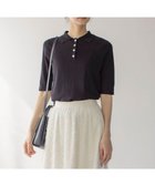 【組曲/KUMIKYOKU】のシア-ニットポロ 人気、トレンドファッション・服の通販 founy(ファニー) ファッション Fashion レディースファッション Fashion for Women トップス・カットソー Cut & Sew Tops ニット Knit Tops & Sweaters 春 Spring シアー Sheer, See-Through シンプル Simple, Minimal スリット Slit, Slit Detail セーター Sweater, Knitwear トレンド Trend, Trending Now S/S・春夏 SS, Spring/Summer, Warm Season 夏 Summer thumbnail ブラック系|ID: prp329100004466578 ipo3291000000033606919