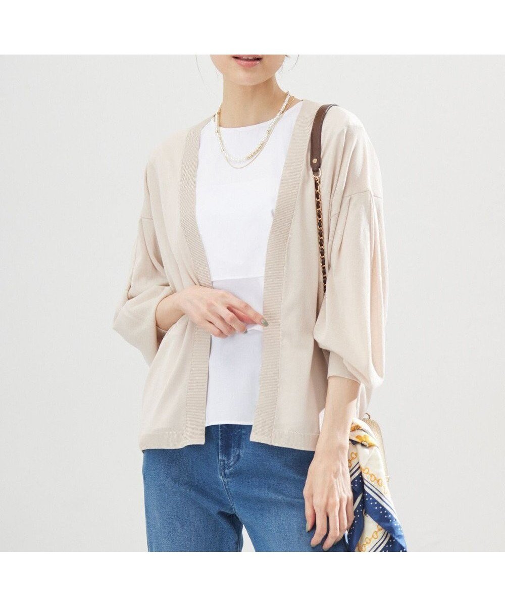 【組曲/KUMIKYOKU】のシアーニットドルマンカーディガン インテリア・キッズ・メンズ・レディースファッション・服の通販 founy(ファニー) ファッション Fashion レディースファッション Fashion for Women トップス・カットソー Cut & Sew Tops ニット Knit Tops & Sweaters カーディガン・羽織り Layered Style Cardigans 春 Spring カーディガン Cardigan, Knitwear シアー Sheer, See-Through S/S・春夏 SS, Spring/Summer, Warm Season 夏 Summer ベージュ系|ID: prp329100004466584 ipo3291000000033125707