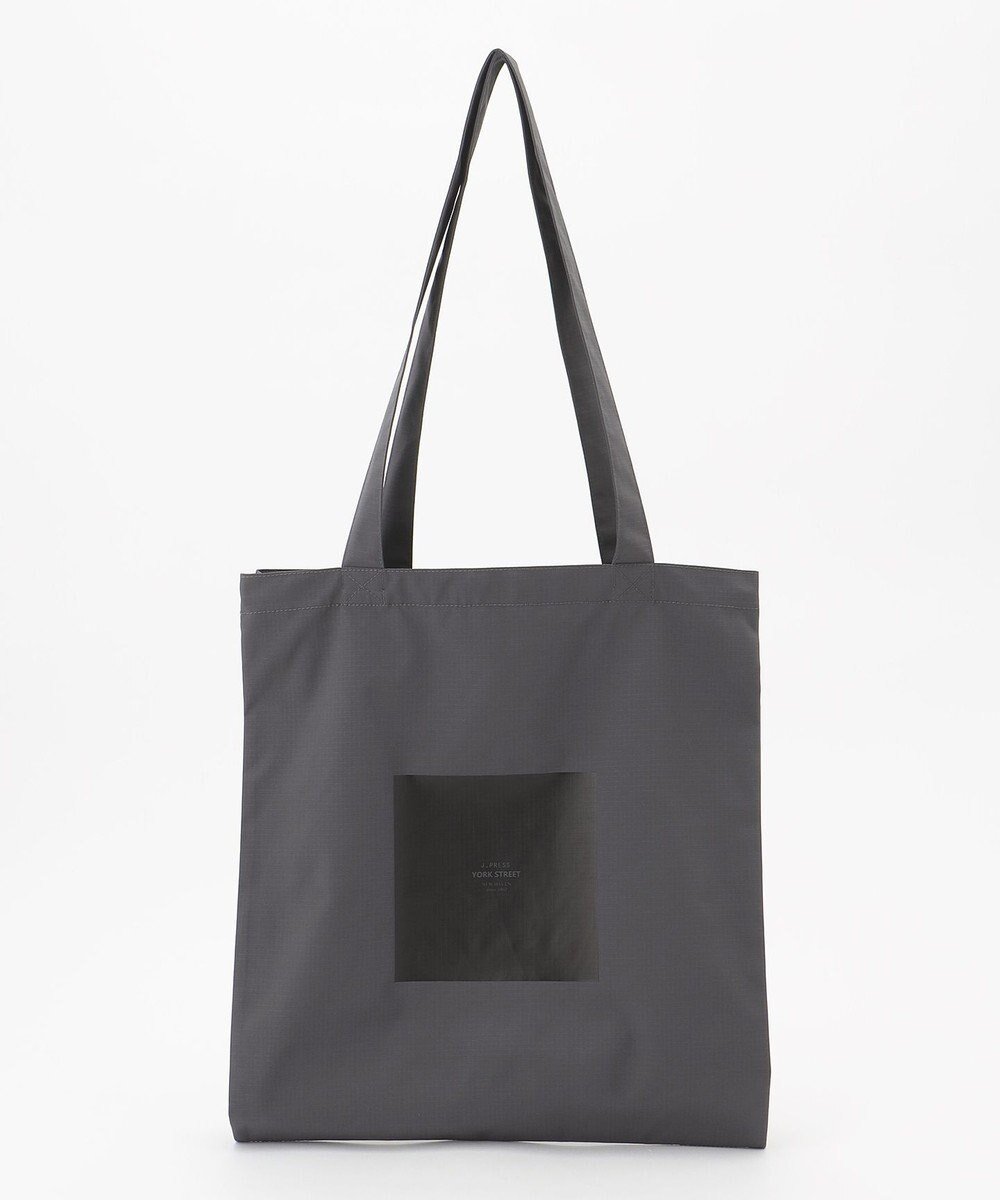 【ジェイプレスヨークストリート/J.PRESS YORK STREET】の【UNISEX】2ポケットロゴトートバック インテリア・キッズ・メンズ・レディースファッション・服の通販 founy(ファニー) 　ファッション　Fashion　レディースファッション　WOMEN　バッグ　Bag　ユニセックス　Unisex　コンパクト　Compact　トートバック　Tote Bag　ポケット　Pocket　リップ　Lip　軽量　Lightweight　グレー系|ID: prp329100004466596 ipo3291000000032043676