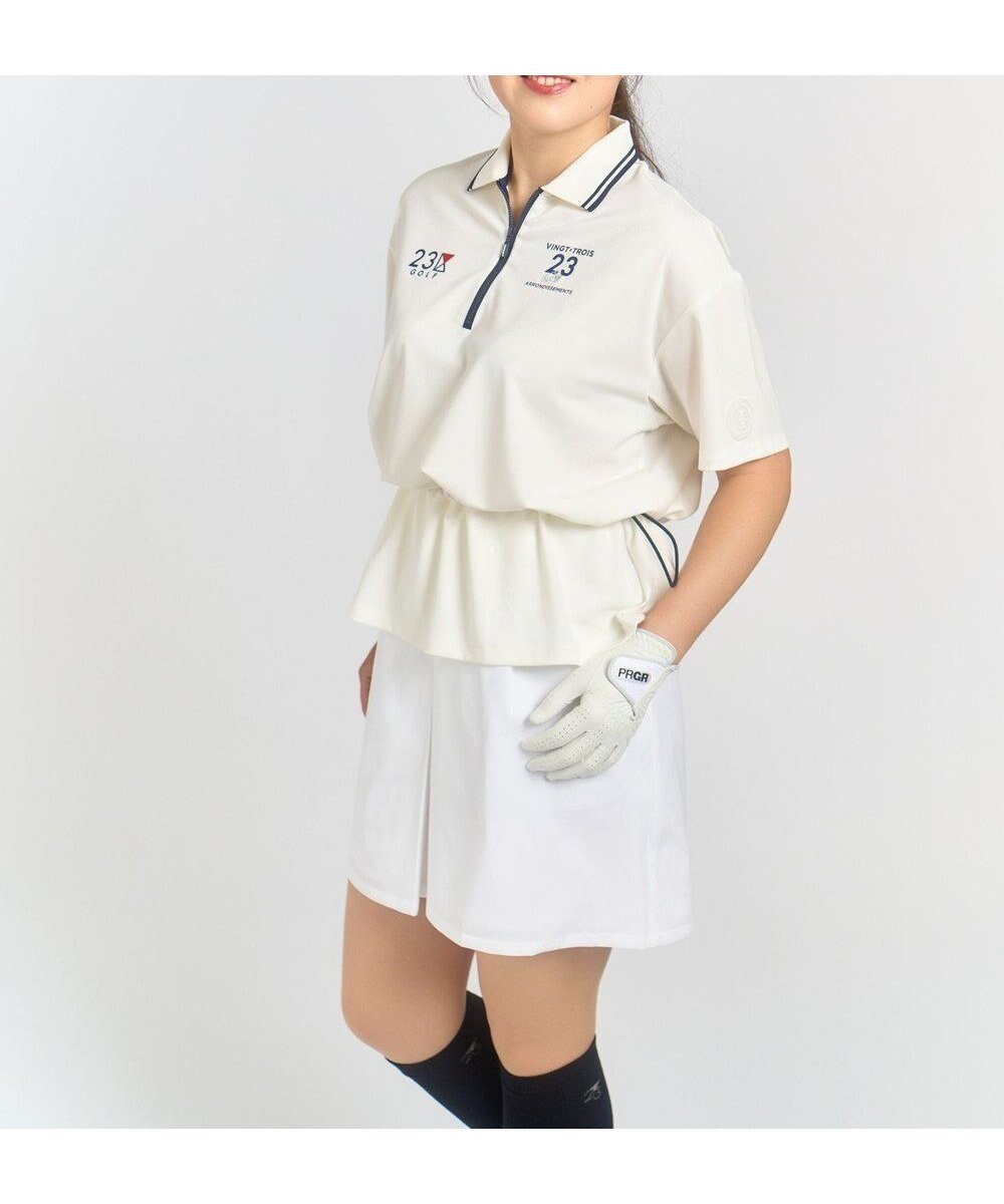 【23区 ゴルフ/NIJYUSANKU GOLF】の着用動画あり【辻梨恵プロ着用】高伸縮・超軽量・撥水の高機能素材「TEXBRID」を採用したベーシックスカート ストレスフリーな着用感を実現 人気、トレンドファッション・服の通販 founy(ファニー) 　ファッション　Fashion　レディースファッション　Fashion for Women　スカート　Skirts　春　Spring　軽量　Lightweight, Ultra Light　シンプル　Simple, Minimal　ストレッチ　Stretch, Stretchy Fabric　フィット　Fit, Slim Fit　フロント　Front, Front Design　プリーツ　Pleats, Pleated　ベーシック　Basic, Essential　ボトム　Bottoms, Lower Wear　ポケット　Pocket, Pocket Detail　ポーチ　Pouch, Small Case　ラウンド　Round, Round Neck　ワンポイント　One Point, Statement Accent　S/S・春夏　SS, Spring/Summer, Warm Season　再入荷　Restock / Back in Stock　夏　Summer　エレガント 上品　Elegant　 other-1|ID: prp329100004466625 ipo3291000000031943490