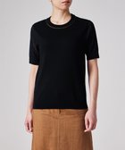 【ポール スミス/Paul Smith】の【洗える】シアー コンビネーション ニット ブラック|ID: prp329100004466671 ipo3291000000031834825