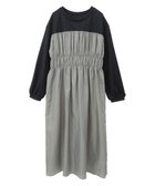 【グリーンパークス/Green Parks】のシャーリングドッキングワンピース Khaki|ID: prp329100004466800 ipo3291000000032507422