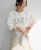 【グリーンパークス/Green Parks】の7分袖ミニ裏毛ドルマンロゴプルオーバー Off White|ID: prp329100004466808 ipo3291000000031835008