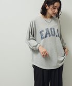 【グリーンパークス/Green Parks】の7分袖ミニ裏毛ドルマンロゴプルオーバー Gray Mixture|ID: prp329100004466808 ipo3291000000033608196