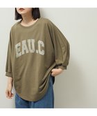 【グリーンパークス/Green Parks】の7分袖ミニ裏毛ドルマンロゴプルオーバー Khaki|ID: prp329100004466808 ipo3291000000033608199