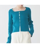 【アメリカンホリック/AMERICAN HOLIC】のスクエアリブニットカーディガン Turquoise Blue|ID: prp329100004466823 ipo3291000000031983158