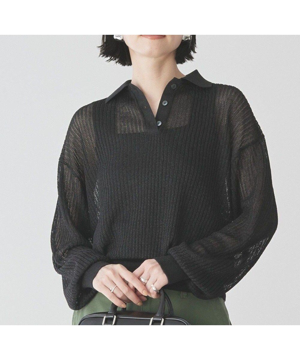 【アメリカンホリック/AMERICAN HOLIC】のメタルライクニットポロ インテリア・キッズ・メンズ・レディースファッション・服の通販 founy(ファニー) 　ファッション　Fashion　レディースファッション　WOMEN　トップス・カットソー　Tops/Tshirt　ニット　Knit Tops　おすすめ　Recommend　インナー　Inner　セーター　Sweater　ハーフ　Half　ポケット　Pocket　メタル　Metal　ロング　Long　夏　Summer　春　Spring　S/S・春夏　Ss・Spring/Summer　Black|ID: prp329100004466828 ipo3291000000031895520