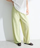 【グリーンパークス/Green Parks】のセルフカットウェーブプリーツパンツ Light Yellow|ID: prp329100004466834 ipo3291000000031810373