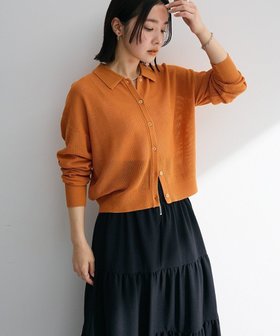 【グリーンパークス/Green Parks】の衿つきメッシュニットプルオーバー 人気、トレンドファッション・服の通販 founy(ファニー) ファッション Fashion レディースファッション Ladies' Fashion Online トップス・カットソー Tops/Tshirt ニット Knit Tops プルオーバー Pullover アクリル Acrylic セーター Sweater ポケット Pocket 夏 Summer 春 Spring S/S・春夏 Ss・Spring/Summer 羽織 Haori |ID:prp329100004466837