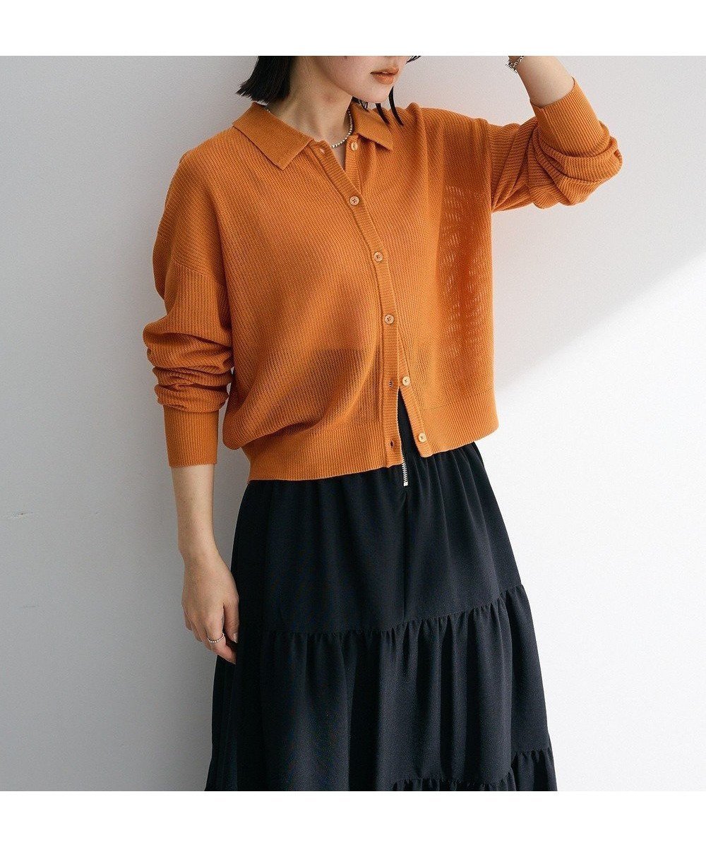 【グリーンパークス/Green Parks】の衿つきメッシュニットプルオーバー 人気、トレンドファッション・服の通販 founy(ファニー) 　ファッション　Fashion　レディースファッション　Ladies' Fashion Online　トップス・カットソー　Tops/Tshirt　ニット　Knit Tops　プルオーバー　Pullover　アクリル　Acrylic　セーター　Sweater　ポケット　Pocket　夏　Summer　春　Spring　S/S・春夏　Ss・Spring/Summer　羽織　Haori　 other-1|ID: prp329100004466837 ipo3291000000032656840