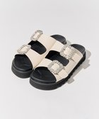【アメリカンホリック/AMERICAN HOLIC】のビジューフラットサンダル Ivory|ID: prp329100004466851 ipo3291000000031985609