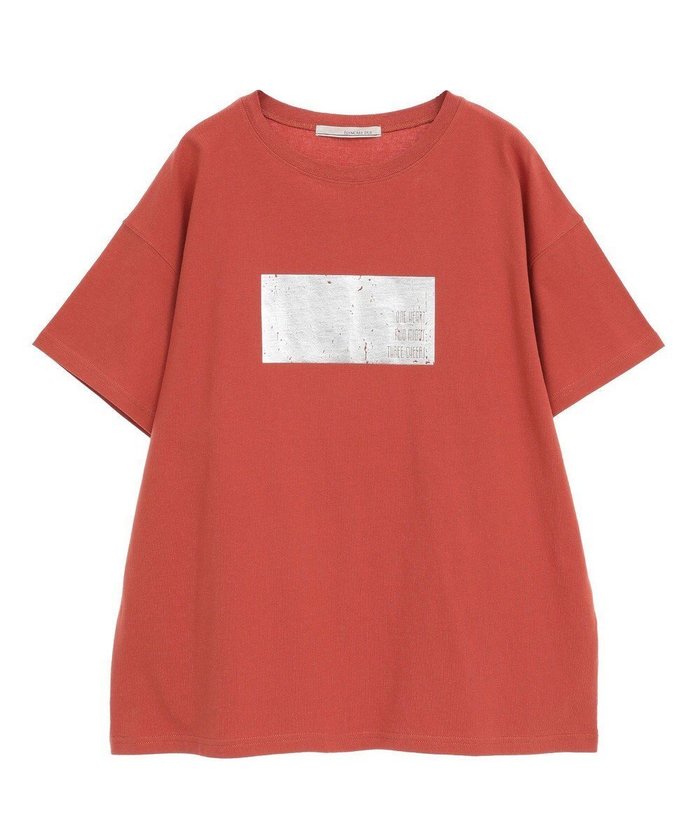 【グリーンパークス/Green Parks】の・ELENCARE DUE 箔プリントTEE インテリア・キッズ・メンズ・レディースファッション・服の通販 founy(ファニー) https://founy.com/ ファッション Fashion レディースファッション Ladies' Fashion Online トップス・カットソー Tops/Tshirt シャツ/ブラウス Shirts/Blouses ロング / Tシャツ T-Shirts カットソー Cut and Sewn おすすめ Recommend カットソー Cut And Sew シンプル Simple スタイリッシュ Stylish フォルム Form プリント Print ベーシック Basic ポケット Pocket 夏 Summer 春 Spring S/S・春夏 Ss・Spring/Summer |ID: prp329100004466902 ipo3291000000031348480