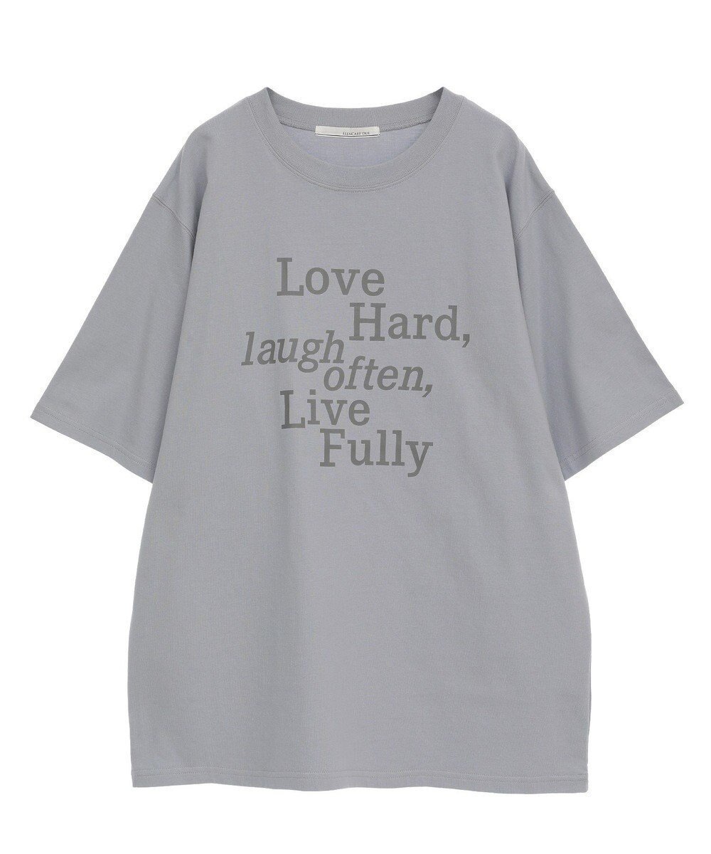 【グリーンパークス/Green Parks】の・ELENCARE DUE ロゴpt 6分袖TEE インテリア・キッズ・メンズ・レディースファッション・服の通販 founy(ファニー) 　ファッション　Fashion　レディースファッション　Fashion for Women　トップス・カットソー　Cut & Sew Tops　シャツ・ブラウス・オフィスカジュアル　Elegant Blouses & Button-Ups　ロングTシャツ・Tシャツ　Longline T-Shirts & Tees　カットソー・ベーシックTシャツ　Cut-and-Sewn Tops / Stretch Tees & Basics　おすすめ　Recommended / Our Picks　カットソー　Cut and Sewn Top　フロント　Front, Front Design　ボトム　Bottoms, Lower Wear　ポケット　Pocket, Pocket Detail　夏　Summer　春　Spring　S/S・春夏　SS, Spring/Summer, Warm Season　Blue|ID: prp329100004466906 ipo3291000000032366014