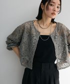 【グリーンパークス/Green Parks】の・ELENCARE DUE 2wayコードレースカーデ Charcoal Gray|ID: prp329100004466910 ipo3291000000032617518
