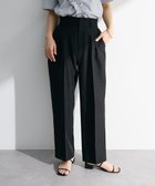 【グリーンパークス/Green Parks】の・ELENCARE DUE リネンライク2タックパンツ Black|ID: prp329100004466914 ipo3291000000032410560
