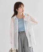 【グリーンパークス/Green Parks】の・ELENCARE DUE ラメシアー長袖シャツ Off White|ID: prp329100004466917 ipo3291000000033364709