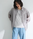 【グリーンパークス/Green Parks】の・ELENCARE DUE ラメシアー長袖シャツ Charcoal Gray|ID: prp329100004466917 ipo3291000000033364710