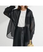 【グリーンパークス/Green Parks】の・ELENCARE DUE ラメシアー長袖シャツ Black|ID: prp329100004466917 ipo3291000000033364714