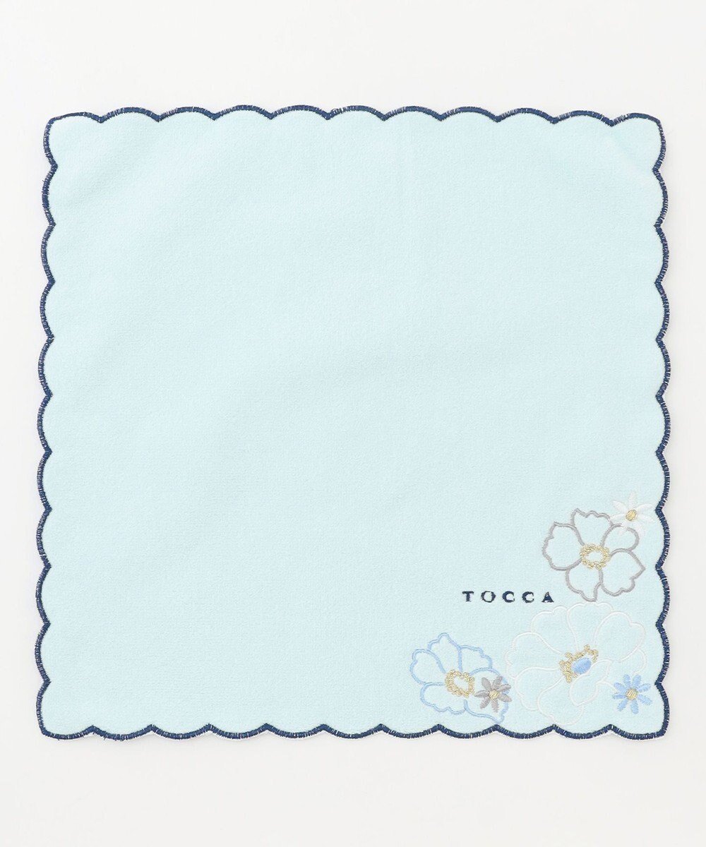 【トッカ/TOCCA】のCLASSY SCALLOPED TOWELCHIEF タオルハンカチ インテリア・キッズ・メンズ・レディースファッション・服の通販 founy(ファニー) 　ファッション　Fashion　レディースファッション　Fashion for Women　ミニ財布・二つ折り財布　Wallets & Card Cases　エレガント 上品　Elegant　タオル　Towel, Bath Towel　ハンカチ　Handkerchief, Hanky　ハンド　Hand, Handmade　財布　Wallet, Purse　スカイブルー系|ID: prp329100004466961 ipo3291000000033502351