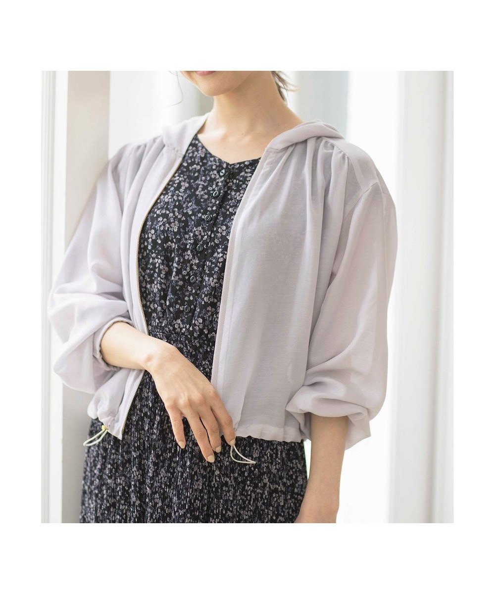 【エニィ スィス/any SiS】の【接触冷感】シアー パーカー インテリア・キッズ・メンズ・レディースファッション・服の通販 founy(ファニー) 　ファッション　Fashion　レディースファッション　WOMEN　トップス・カットソー　Tops/Tshirt　パーカ　Sweats　ギャザー　Gather　シアー　Sheer　トレンド　Trend　ドローストリング　Drawstring　パーカー　Hoodie　エレガント 上品　Elegant　夏　Summer　春　Spring　S/S・春夏　Ss・Spring/Summer　雑誌　Magazine　ライトグレー|ID: prp329100004467142 ipo3291000000032026249