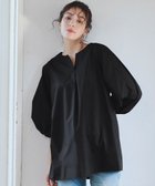【ティアクラッセ/Tiaclasse】の【洗える】パフスリーブチュニックブラウス ブラック|ID: prp329100004467209 ipo3291000000031973522