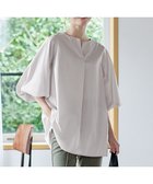 【ティアクラッセ/Tiaclasse】の【洗える】パフスリーブチュニックブラウス グレー|ID: prp329100004467209 ipo3291000000031973524