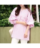【ティアクラッセ/Tiaclasse】の【洗える】パフスリーブチュニックブラウス 人気、トレンドファッション・服の通販 founy(ファニー) ファッション Fashion レディースファッション Fashion for Women トップス・カットソー Cut & Sew Tops シャツ・ブラウス・オフィスカジュアル Elegant Blouses & Button-Ups アクセサリー Fashion Accessories ウォッシャブル Machine Washable 春 Spring 洗える Machine Washable 秋 Autumn カフス Cuff Design シューズ Shoes, Footwear ストライプ Stripe, Striped Pattern スマート Smart, Elegant スリーブ Sleeve, Long Sleeve / Short Sleeve チュニック Tunic, Long Top 長袖 Long Sleeve, Full Sleeve フレア Flare, Flared ポケット Pocket, Pocket Detail 無地 Plain, Solid Color ヨーク Yoke, Yoke Design ロング Long, Long-Length S/S・春夏 SS, Spring/Summer, Warm Season 再入荷 Restock / Back in Stock 夏 Summer 新作・新入荷 New Arrivals / New In thumbnail ピンクストライプ|ID: prp329100004467209 ipo3291000000033683571