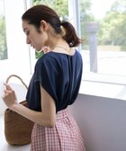 【組曲/KUMIKYOKU】の【洗える】シルケットポンチ ラウンドネックカットソー ネイビー系|ID: prp329100004467333 ipo3291000000031980991