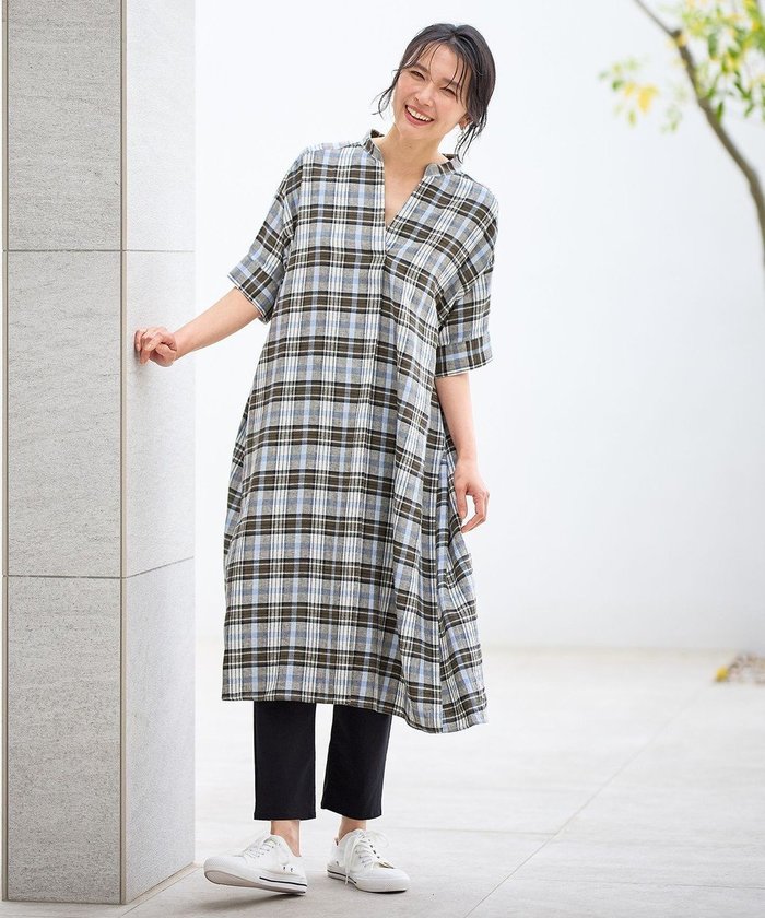 【エニィファム/any FAM】のフレンチリネンシャツワンピース インテリア・キッズ・メンズ・レディースファッション・服の通販 founy(ファニー) https://founy.com/ ファッション Fashion レディースファッション WOMEN ワンピース Dress シャツワンピース Shirt Dresses おすすめ Recommend スキッパー Skipper リネン Linen 夏 Summer 春 Spring S/S・春夏 Ss・Spring/Summer |ID: prp329100004467363 ipo3291000000031967058
