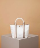 【トプカピ/TOPKAPI】の【TREASURE TOPKAPI】ソフトシュリンク テープコンビ ミニ トート バッグ ショルダーベルト付 ホワイト|ID: prp329100004467407 ipo3291000000031929934