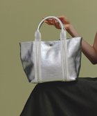 【トプカピ/TOPKAPI】の【TREASURE TOPKAPI】ソフトシュリンク テープコンビ ミニ トート バッグ ショルダーベルト付 シルバー|ID: prp329100004467407 ipo3291000000031929936
