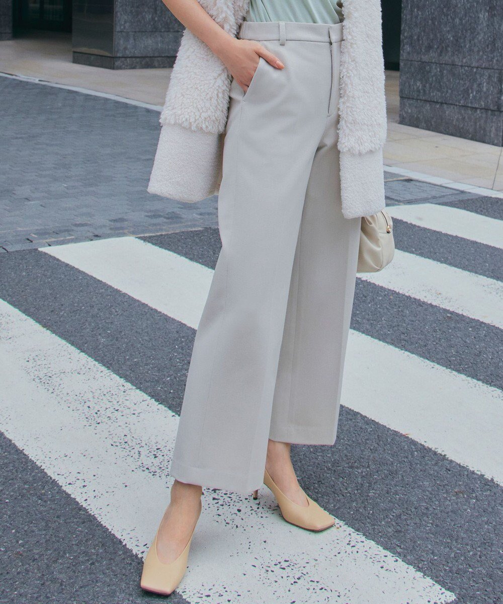 【23区/NIJYUSANKU】の【CLASSY.2月号掲載/洗える】TRストレッチギャバ ワイドパンツ インテリア・キッズ・メンズ・レディースファッション・服の通販 founy(ファニー) 　雑誌掲載アイテム　Magazine Picks & Fashion Features　ファッション雑誌　Fashion Magazines　クラッシィ　CLASSY.　ファッション　Fashion　レディースファッション　Fashion for Women　パンツ　Pants & Trousers　洗える　Machine Washable　秋　Autumn　シンプル　Simple, Minimal　ストレッチ　Stretch, Stretchy Fabric　雑誌　Magazine, Fashion Magazine　デスク　Desk, Work Desk　定番　Standard, Basic Item　2月号　February Issue, Feb. Edition　ベーシック　Basic, Essential　ボトム　Bottoms, Lower Wear　ローズ　Rose, Rose Motif　ワイド　Wide, Wide Fit　ワーク　Workwear, Utility Style　A/W・秋冬　Autumn/Winter　S/S・春夏　SS, Spring/Summer, Warm Season　再入荷　Restock / Back in Stock　夏　Summer　ビジネス 仕事 通勤　Business / Work / Commuting　アイボリー系|ID: prp329100004467432 ipo3291000000033003153