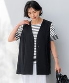 【23区/NIJYUSANKU】の【撥水加工/UVカット】キューティクルストレッチツイル ジレ ブラック系|ID: prp329100004467456 ipo3291000000032039145