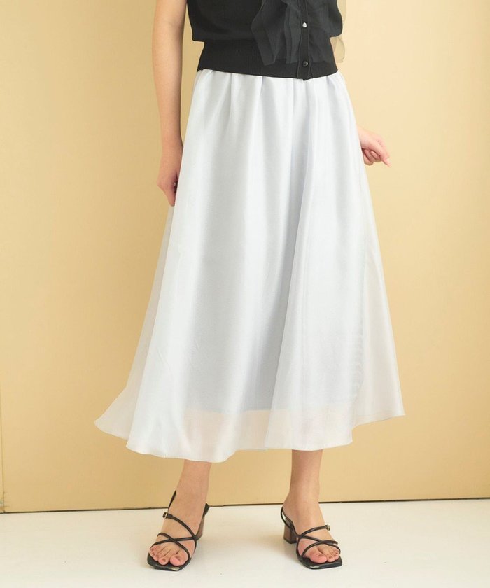 【フェルゥ/Feroux】の【洗える】シアーギャザーフレア スカート インテリア・キッズ・メンズ・レディースファッション・服の通販 founy(ファニー) https://founy.com/ ファッション Fashion レディースファッション Fashion for Women スカート Skirts Aライン・フレアスカート A-Line & Flared Skirts ギャザー Gathered, Ruffled シアー Sheer, See-Through トレンド Trend, Trending Now ロマンティック Romantic, Feminine Style エレガント 上品 Elegant 夏 Summer 春 Spring S/S・春夏 SS, Spring/Summer, Warm Season 洗える Machine Washable |ID: prp329100004467495 ipo3291000000034757352