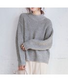 【エニィ スィス/any SiS】の【洗える】ブークレースパンコール ニット グレー|ID: prp329100004467672 ipo3291000000034296495