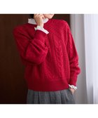 【エニー/ANY】の【洗濯機可】ソフトタッチケーブル2WAYニット レッド|ID: prp329100004467679 ipo3291000000034296740