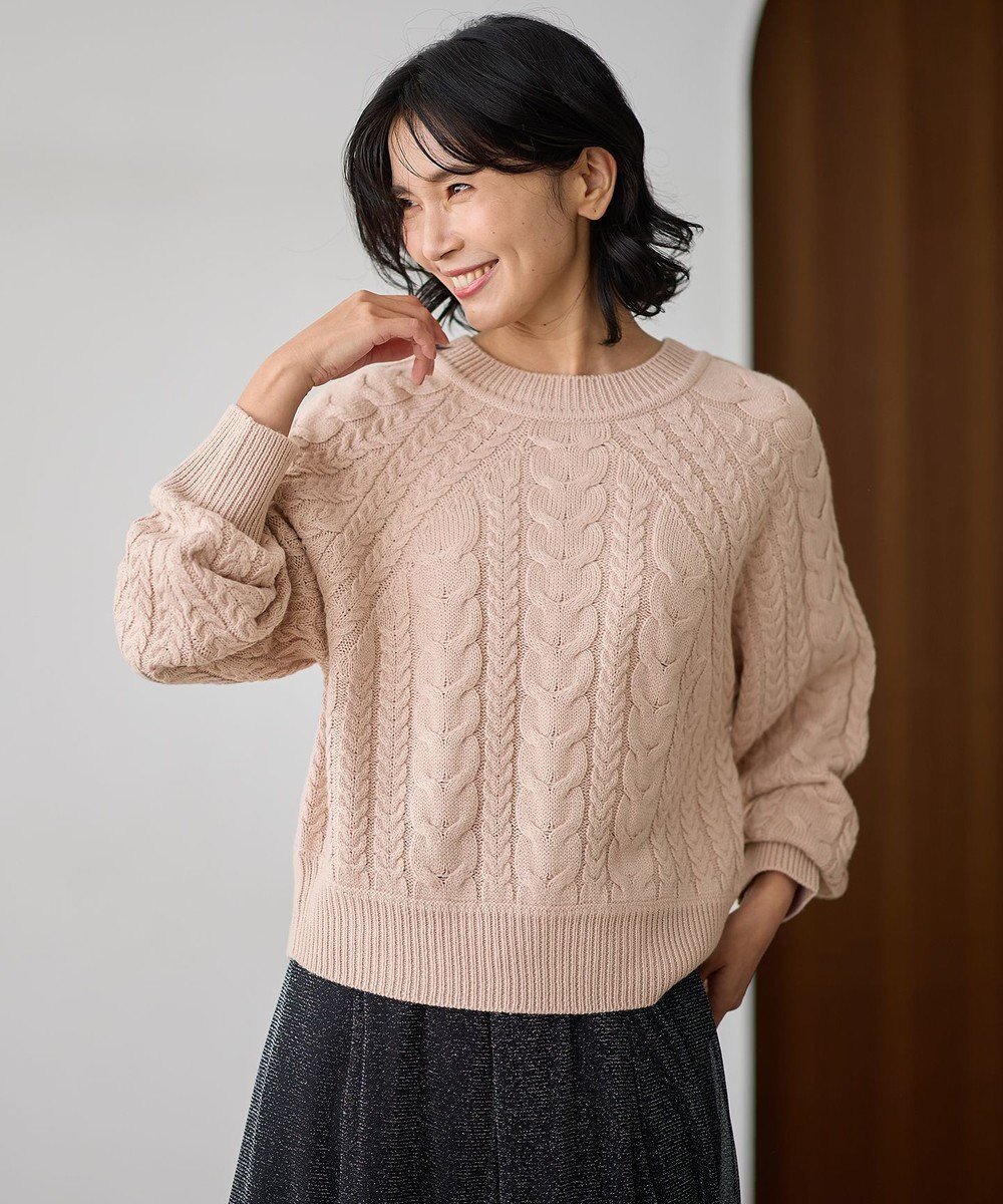 【エニー/ANY】の【洗濯機可】ソフトタッチケーブル2WAYニット インテリア・キッズ・メンズ・レディースファッション・服の通販 founy(ファニー) ファッション Fashion レディースファッション Fashion for Women トップス・カットソー Cut & Sew Tops ニット Knit Tops & Sweaters おすすめ Recommended / Our Picks アクリル Acrylic Material スリーブ Sleeve, Long Sleeve / Short Sleeve セーター Sweater, Knitwear A/W・秋冬 Autumn/Winter 鹿の子 Piqué, Kanoko Fabric ピンク|ID: prp329100004467679 ipo3291000000034296742
