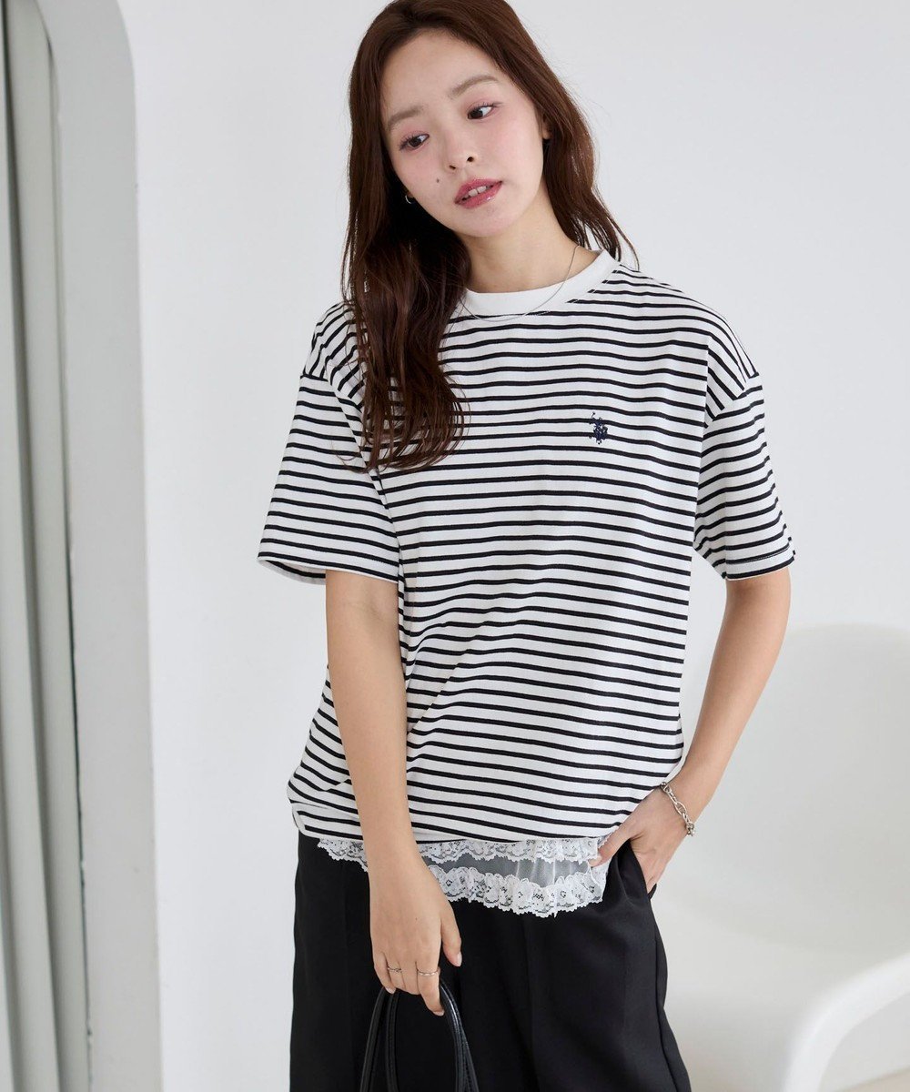 【ウィゴー/WEGO】の【洗える/綿100%】USPOLOワンポイントTシャツ インテリア・キッズ・メンズ・レディースファッション・服の通販 founy(ファニー) 　ファッション　Fashion　レディースファッション　WOMEN　トップス・カットソー　Tops/Tshirt　シャツ/ブラウス　Shirts/Blouses　ロング / Tシャツ　T-Shirts　カットソー　Cut and Sewn　インナー　Inner　春　Spring　洗える　Washable　秋　Autumn/Fall　カットソー　Cut And Sew　カーゴパンツ　Cargo Pants　キャップ　Cap　シンプル　Simple　ストレート　Straight　スラックス　Slacks　ティアードスカート　Tiered Skirt　デニム　Denim　ビスチェ　Bustier　ビッグ　Big　ボトム　Bottom　ボーダー　Border　別注　Special Order　無地　Plain Color　ワンポイント　One Point　S/S・春夏　Ss・Spring/Summer　再入荷　Restock/Back In Stock/Re Arrival　NEW・新作・新着・新入荷　New Arrivals　おすすめ　Recommend　夏　Summer　ホワイトボーダー|ID: prp329100004467757 ipo3291000000031982784