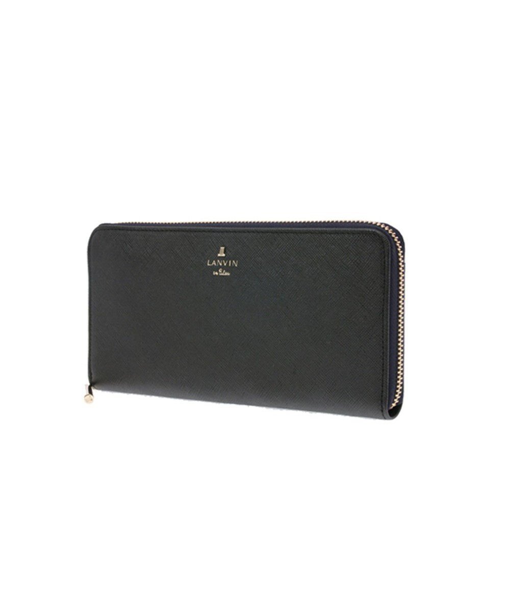 【ランバン オン ブルー/LANVIN en Bleu】のリュクサンブール ラウンドファスナー長財布 インテリア・キッズ・メンズ・レディースファッション・服の通販 founy(ファニー) 　ファッション　Fashion　レディースファッション　Ladies' Fashion Online　財布　Wallets　プレーン　Plane　ラウンド　Round　財布　Wallet　ダークネイビー|ID: prp329100004467772 ipo3291000000032663363