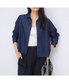 【アイシービー/iCB】の【洗える】コットンリヨセルデニム クロップドシャツ インディゴ系|ID: prp329100004467780 ipo3291000000033542057