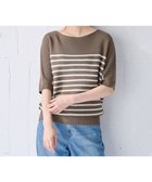 【エニー/ANY】の【洗濯機可/UVカット/アンチピリング】ハーフスリーブガーターニット 人気、トレンドファッション・服の通販 founy(ファニー) ファッション Fashion レディースファッション Fashion for Women トップス・カットソー Cut & Sew Tops ニット Knit Tops & Sweaters アクリル Acrylic Material シンプル Simple, Minimal セーター Sweater, Knitwear 夏 Summer 春 Spring S/S・春夏 SS, Spring/Summer, Warm Season 洗える Machine Washable thumbnail グレージュ×アイボリー|ID: prp329100004467841 ipo3291000000035106534