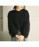 【ハッシュニュアンス/#Newans】の〈春名亜美さんコラボ〉リボンヤーンニットカーディガン ブラック|ID: prp329100004467851 ipo3291000000031930035