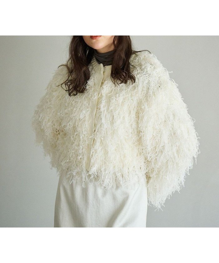 【ハッシュニュアンス/#Newans】のリボンヤーンニットカーディガン インテリア・キッズ・メンズ・レディースファッション・服の通販 founy(ファニー) https://founy.com/ ファッション Fashion レディースファッション Fashion for Women トップス・カットソー Cut & Sew Tops ニット Knit Tops & Sweaters カーディガン・羽織り Layered Style Cardigans カーディガン Cardigan, Knitwear ショート Short, Short Length チュール Tulip, Tulip Motif ボーダー Border, Stripe リボン Ribbon, Bow ループ Loop, Loop Knit エレガント 上品 Elegant 冬 Winter / This Winter A/W・秋冬 Autumn/Winter |ID: prp329100004467851 ipo3291000000036200313