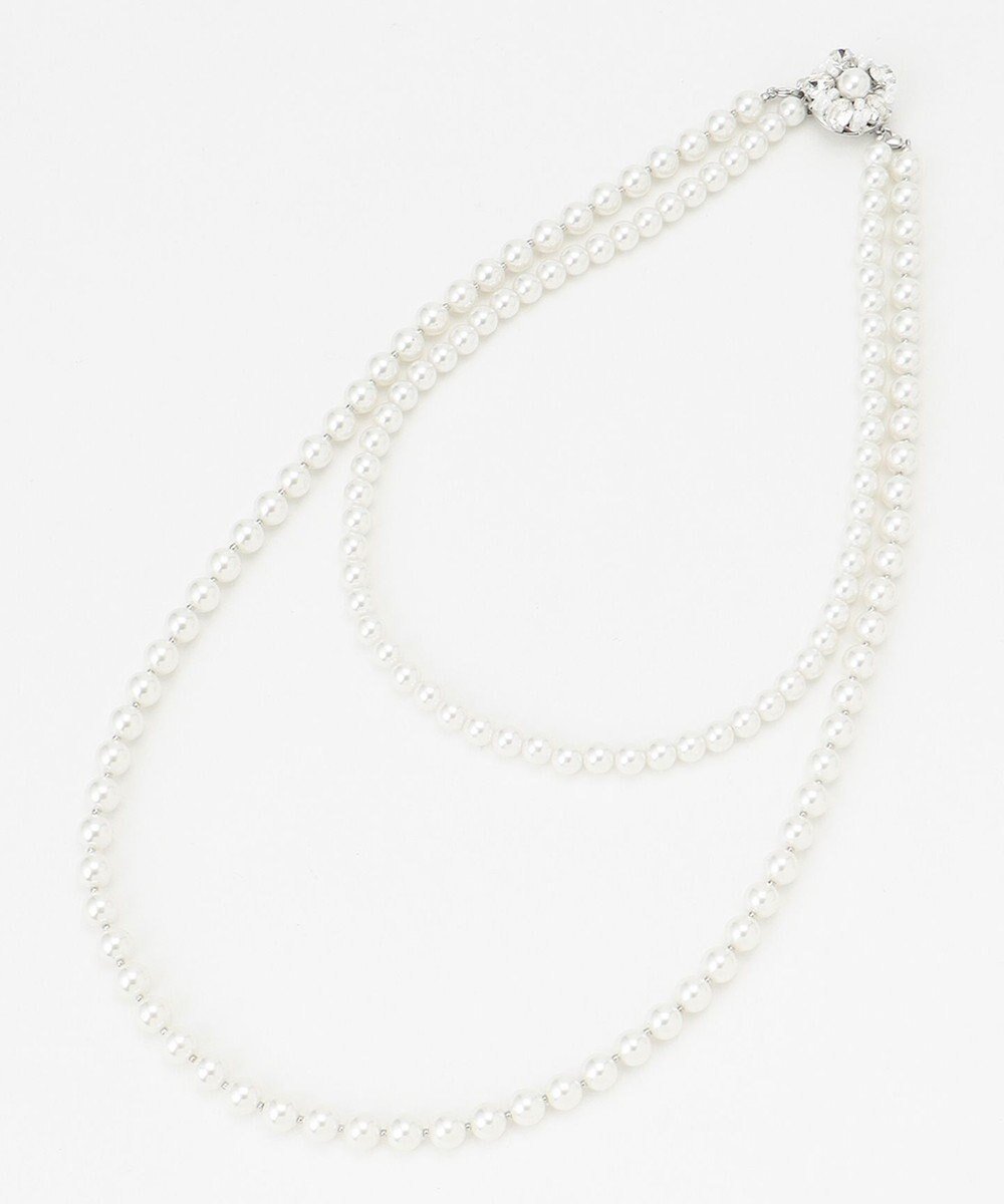 【トッカ/TOCCA】の【3WAY】BIJOUX CLASP PEARL NECKLACE ネックレス インテリア・キッズ・メンズ・レディースファッション・服の通販 founy(ファニー) 　ファッション　Fashion　レディースファッション　WOMEN　ジュエリー　Jewelry　ネックレス　Necklaces　おすすめ　Recommend　アクセサリー　Accessories　アシンメトリー　Asymmetry　ギフト プレゼント　Gift Present　セレモニー　Ceremony　ネックレス　Necklace　バランス　Balance　パール　Pearl　ビジュー　Bijou　フォーマル　Formal　フラワー　Flower　フロント　Front　モチーフ　Motif　シルバー系|ID: prp329100004468002 ipo3291000000031979900