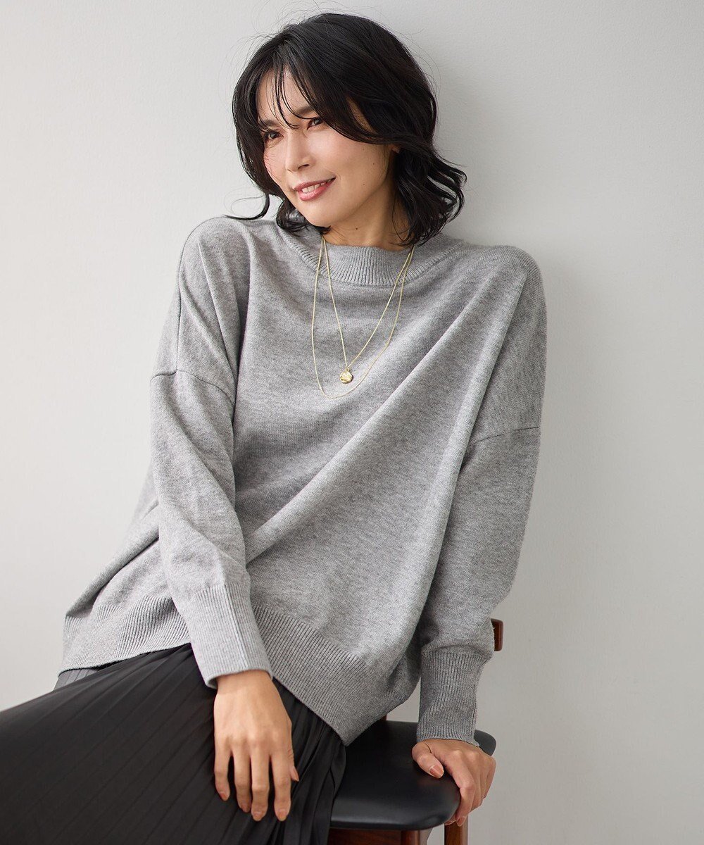 【エニィファム/any FAM】の【洗濯機可/6色展開】ムースタッチボクシーニット インテリア・キッズ・メンズ・レディースファッション・服の通販 founy(ファニー) 　ファッション　Fashion　レディースファッション　Fashion for Women　トップス・カットソー　Cut & Sew Tops　ニット　Knit Tops & Sweaters　おすすめ　Recommended / Our Picks　アクリル　Acrylic Material　カットソー　Cut and Sewn Top　ストレッチ　Stretch, Stretchy Fabric　セーター　Sweater, Knitwear　ベーシック　Basic, Essential　洗える　Machine Washable　A/W・秋冬　Autumn/Winter　グレー|ID: prp329100004468030 ipo3291000000033554402