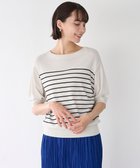 【アンフィーロ 自由区/UNFILO】の【接触冷感/UVケア/抗菌防臭】スゴ機能 パフスリーブニット グレージュ×ブラック|ID: prp329100004468046 ipo3291000000031909269