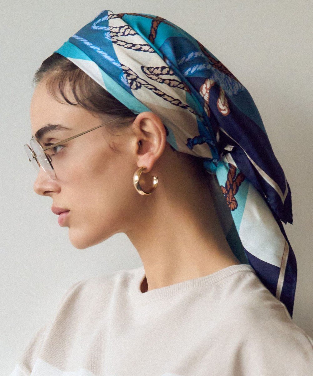 【23区/NIJYUSANKU】のスクエア シルク スカーフ 人気、トレンドファッション・服の通販 founy(ファニー) 　ファッション　Fashion　レディースファッション　WOMEN　2025年　2025　2025春夏・S/S　Ss,Spring/Summer,2025　おすすめ　Recommend　シルク　Silk　スカーフ　Scarf　スクエア　Square　バンダナ　Bandana　ブロッキング　Blocking　プリント　Print　モチーフ　Motif　春　Spring　 other-1|ID: prp329100004468196 ipo3291000000031766766