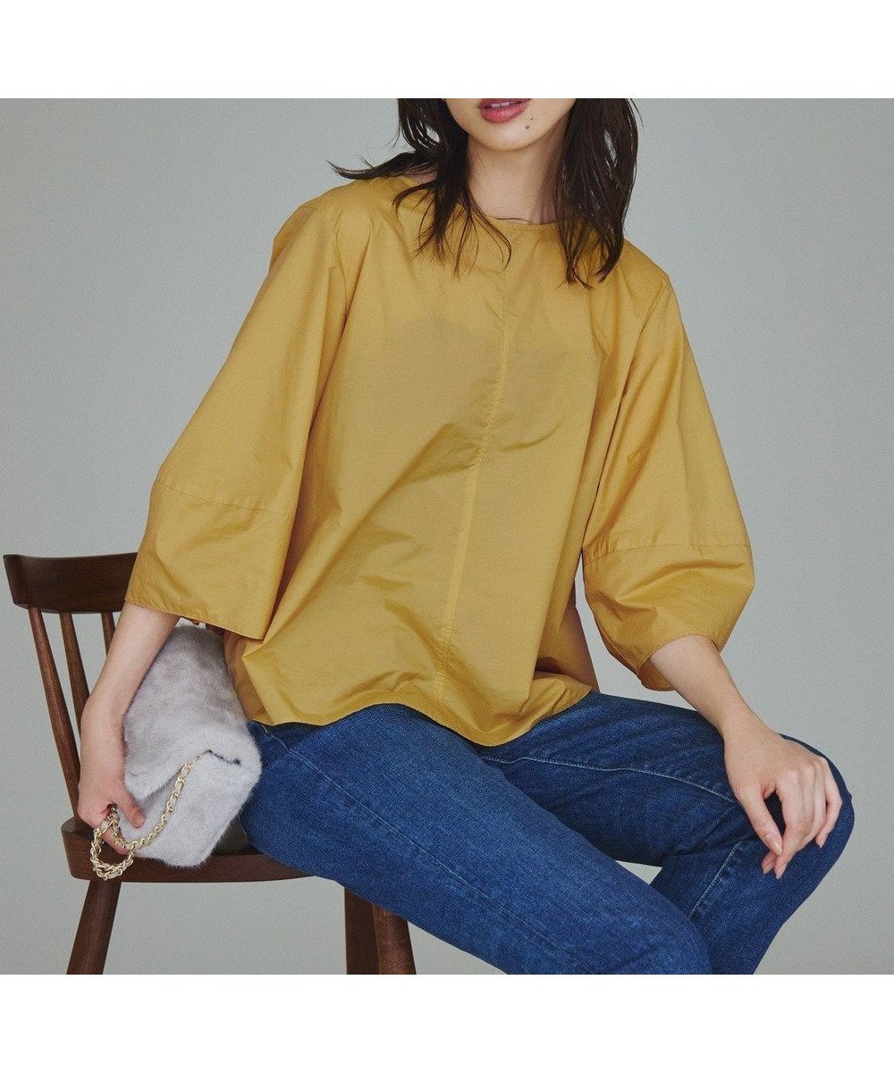 【23区/NIJYUSANKU】のナイロンコットンポプリン コンパクト ブラウス 人気、トレンドファッション・服の通販 founy(ファニー) 　ファッション　Fashion　レディースファッション　WOMEN　トップス・カットソー　Tops/Tshirt　シャツ/ブラウス　Shirts/Blouses　イエロー　Yellow　秋　Autumn/Fall　コンパクト　Compact　軽量　Lightweight　シンプル　Simple　スリーブ　Sleeve　ミックス　Mix　ワッシャー　Washer　A/W・秋冬　Aw・Autumn/Winter・Fw・Fall-Winter　夏　Summer　2024年　2024　2024-2025秋冬・A/W　Aw/Autumn/Winter/Fw/Fall/2024-2025　 other-1|ID: prp329100004468337 ipo3291000000031984147
